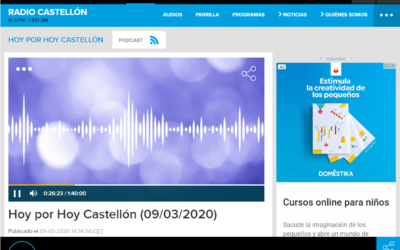 ENTREVISTA EN HOY POR HOY CASTELLÓN – CADENA SER